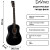 DAVINCI DF-70A BK - Гитара акустическая шестиструнная