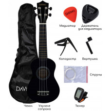 DAVINCI DAVINCI VINS-10BK PACK PACK - Укулеле комплект