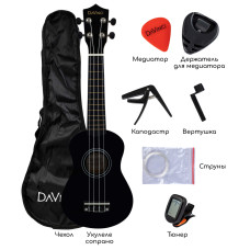 DAVINCI VINS-10BK PACK - Укулеле комплект