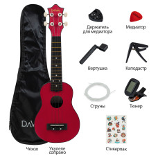 DAVINCI PINS-10BG PACK - Укулеле комплект
